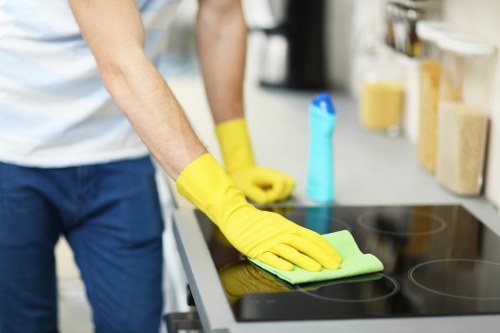 After builders cleaning for a Battersea commercial space before reopening