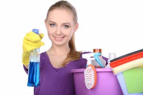 Deep cleaning of kitchen and bathroom areas during Battersea end of tenancy cleaning