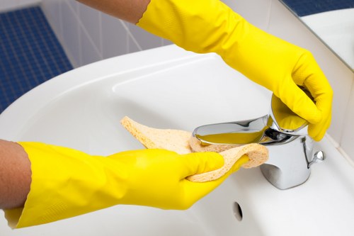 Shared bin store and entrance cleaning service in Battersea